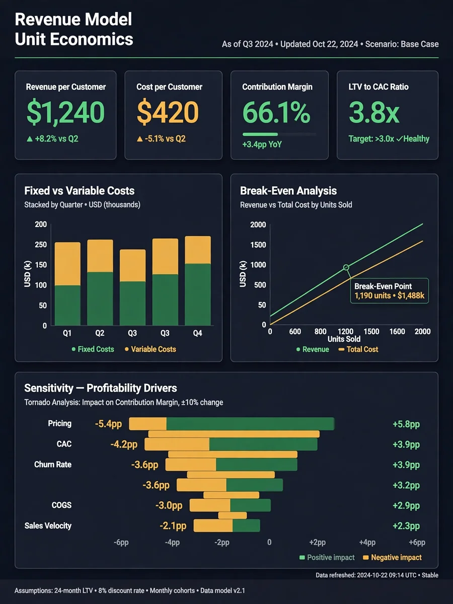 Act as a Revenue Model & Unit Economics Analyzer — ChatGPT Prompt