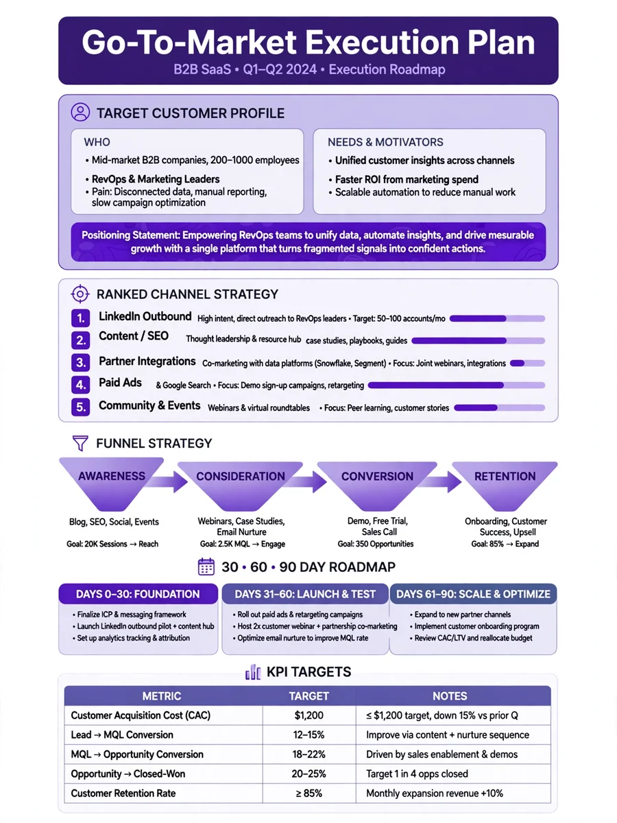 Act as a Go-To-Market Execution Planner — ChatGPT Prompt