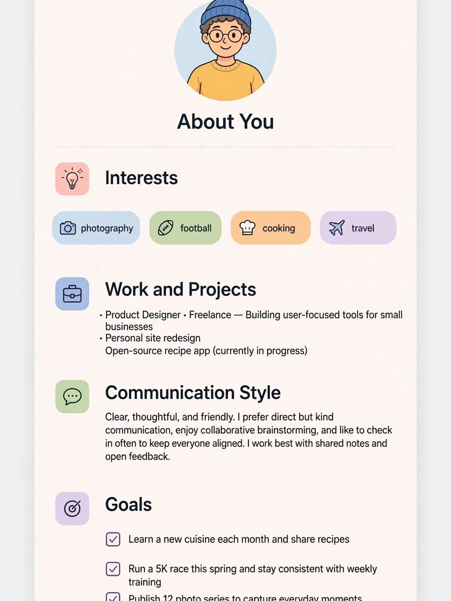 Act as a Self-summary — ChatGPT Prompt