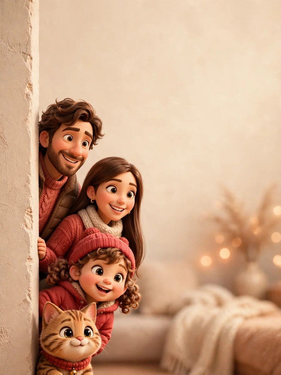 Act as a Pixar-Style Family Wallpaper Prompt — ChatGPT Prompt