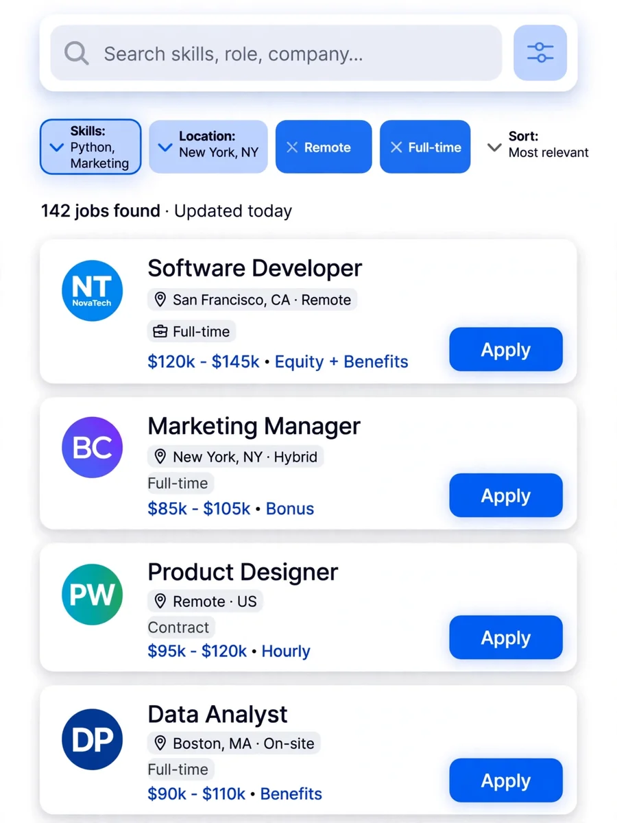 Act as an Online Job Search Assistant — ChatGPT Prompt