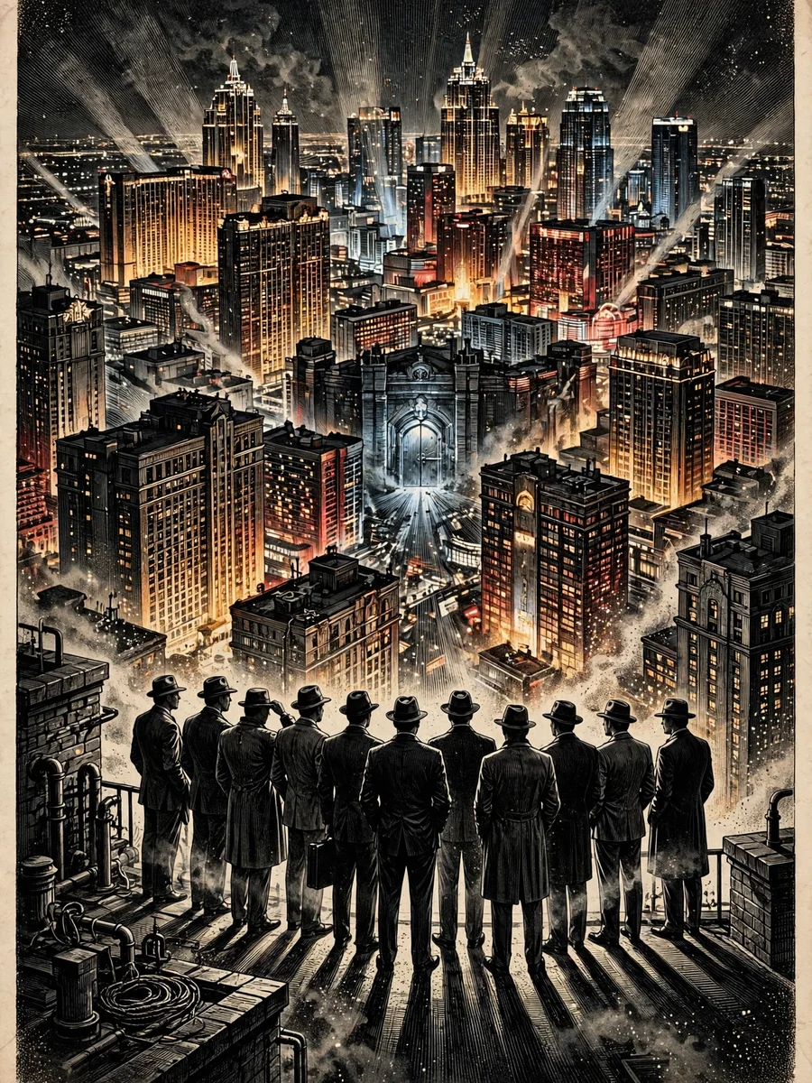 Act as an Ocean’s Eleven Movie Poster Illustration — ChatGPT Prompt