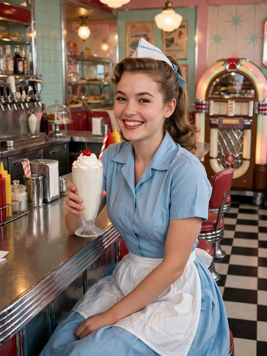 Act as a 1950s Diner Photo Transformation — ChatGPT Prompt