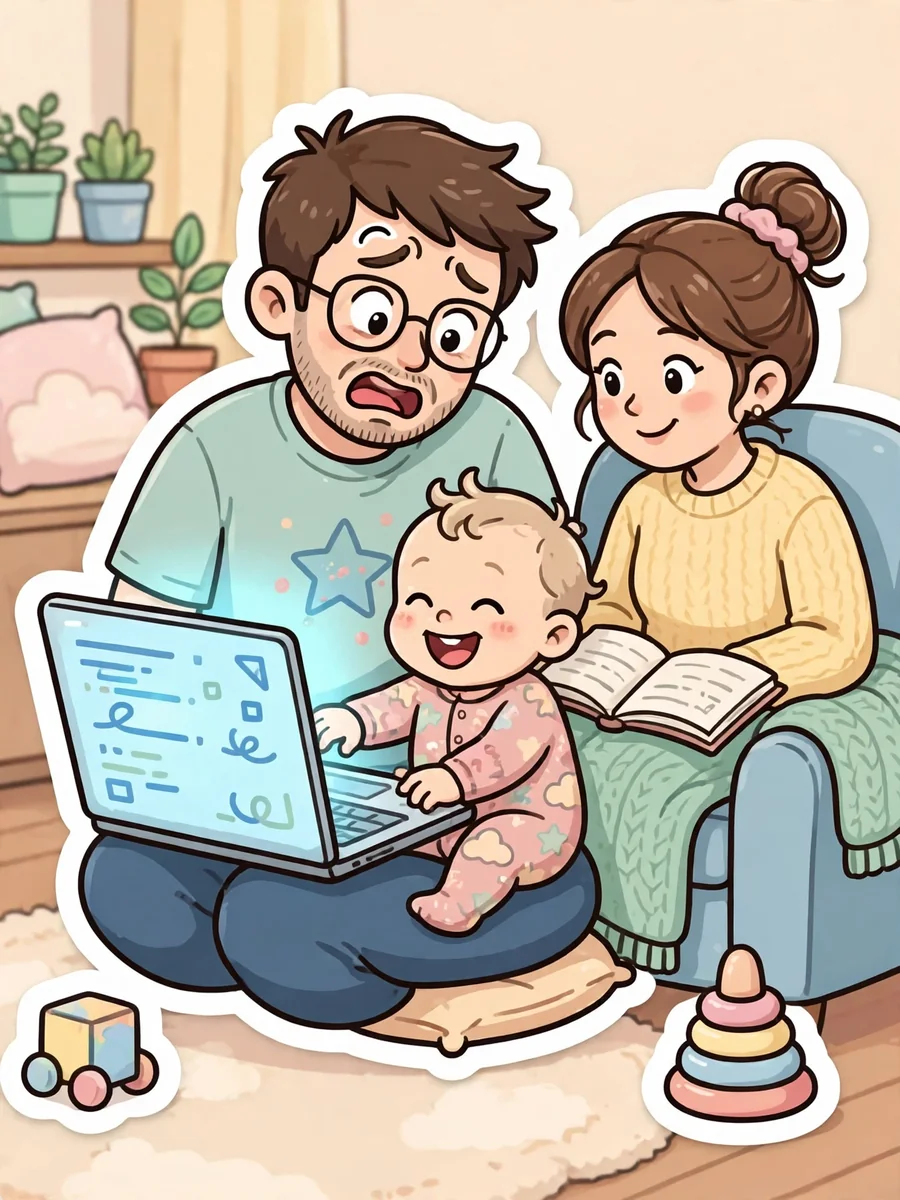 Act as a Cute Family Cartoon Sticker Design — ChatGPT Prompt