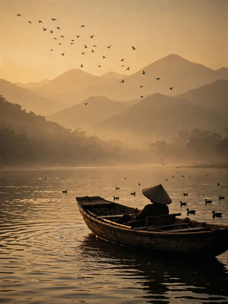 Act as a Cinematic Sunset Boat Scene — ChatGPT Prompt