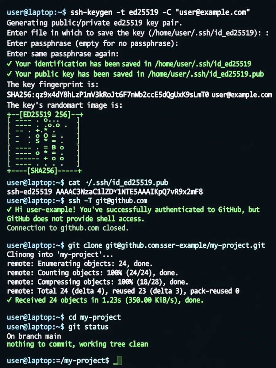 GitHub SSH Setup for Students (Existing Repository, Clone & Push Ready) — ChatGPT Prompt