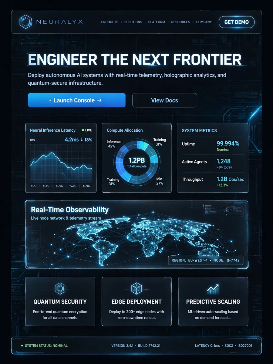 Act as a High-End Technology-Inspired Website UI Redesign — ChatGPT Prompt