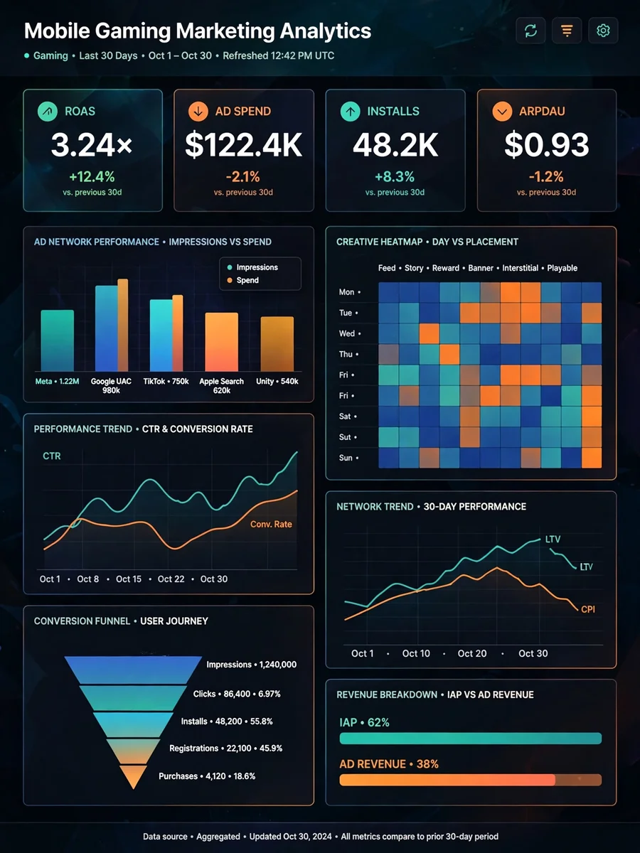 Act as an User Acquisition Data Analysis — ChatGPT Prompt