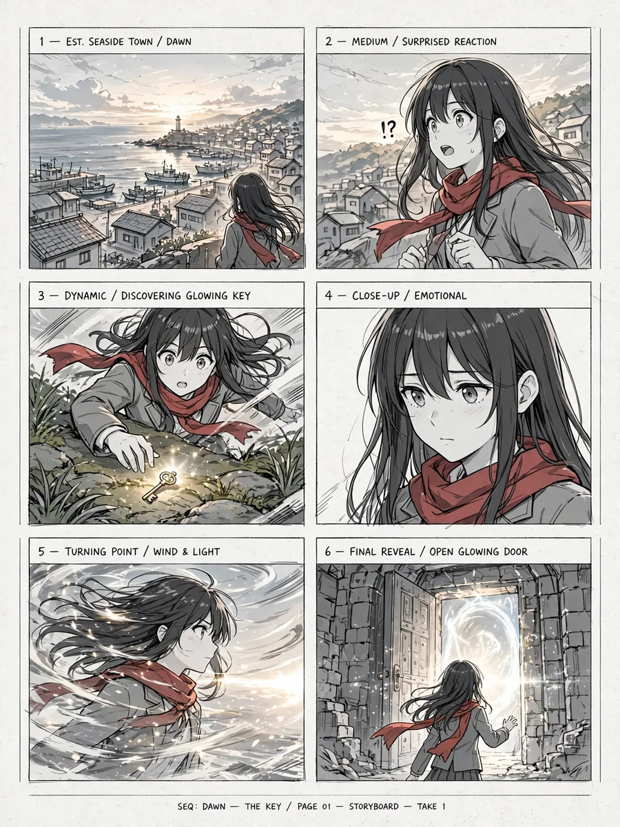Act as a 6-Panel Storyboard Mastery — ChatGPT Prompt