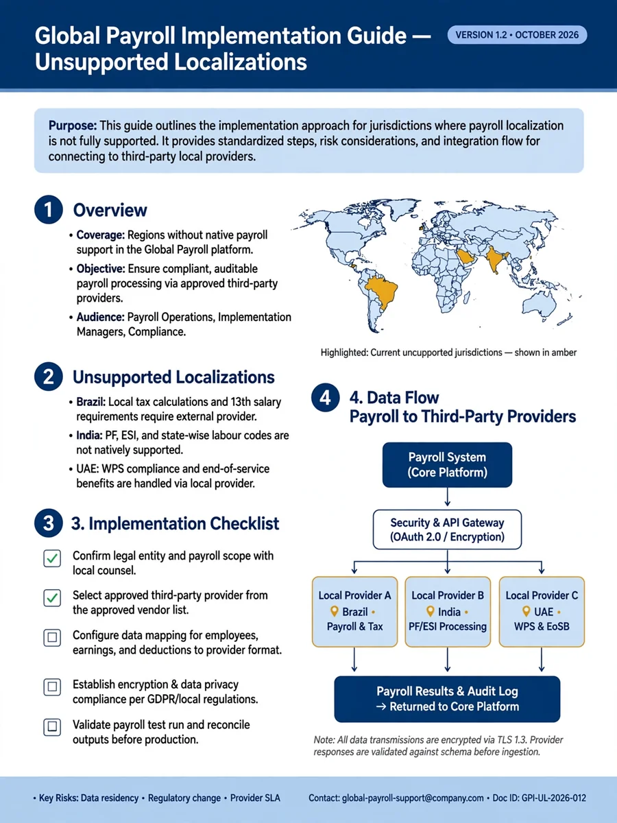 Act as an Oracle Payroll Unsupported Localization Guide — ChatGPT Prompt
