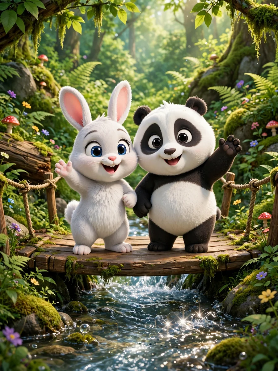 3D Cartoon Animation: Baby Bunny Adventure — ChatGPT Prompt