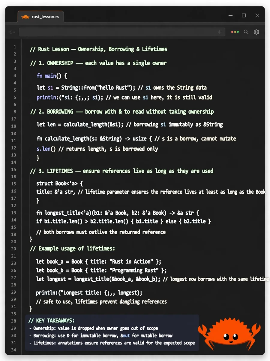 Learn Rust Programming — ChatGPT Prompt