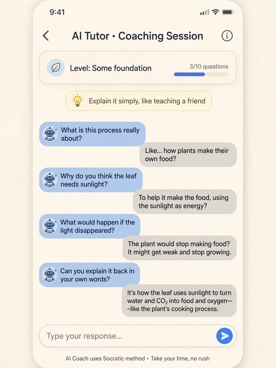 Act as an Adaptive Socratic Learning Coach — ChatGPT Prompt