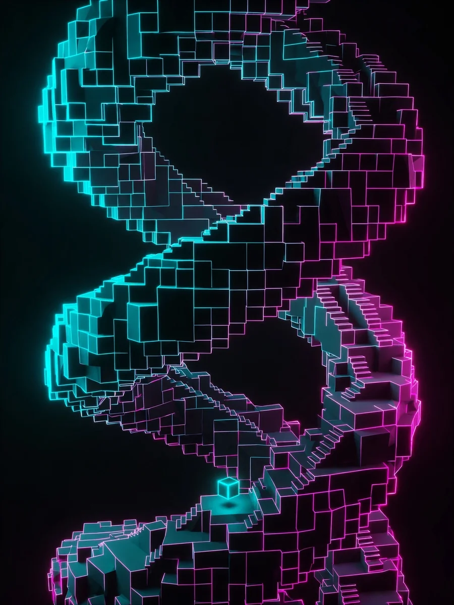 Act as an Abstract 3D Topology Puzzle Architect — ChatGPT Prompt