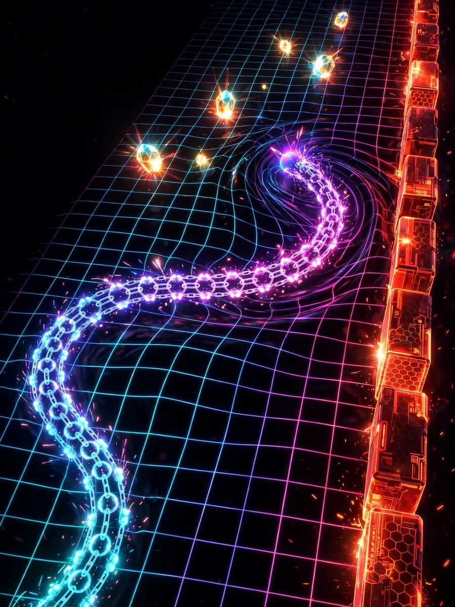 Act as a Neon Flow Grid Snake — ChatGPT Prompt