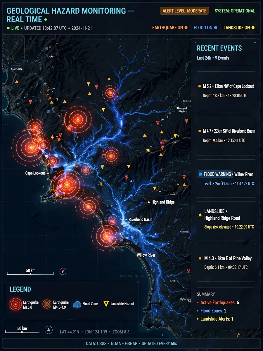 Act as a Real-Time Geological Disaster Information Query — ChatGPT Prompt