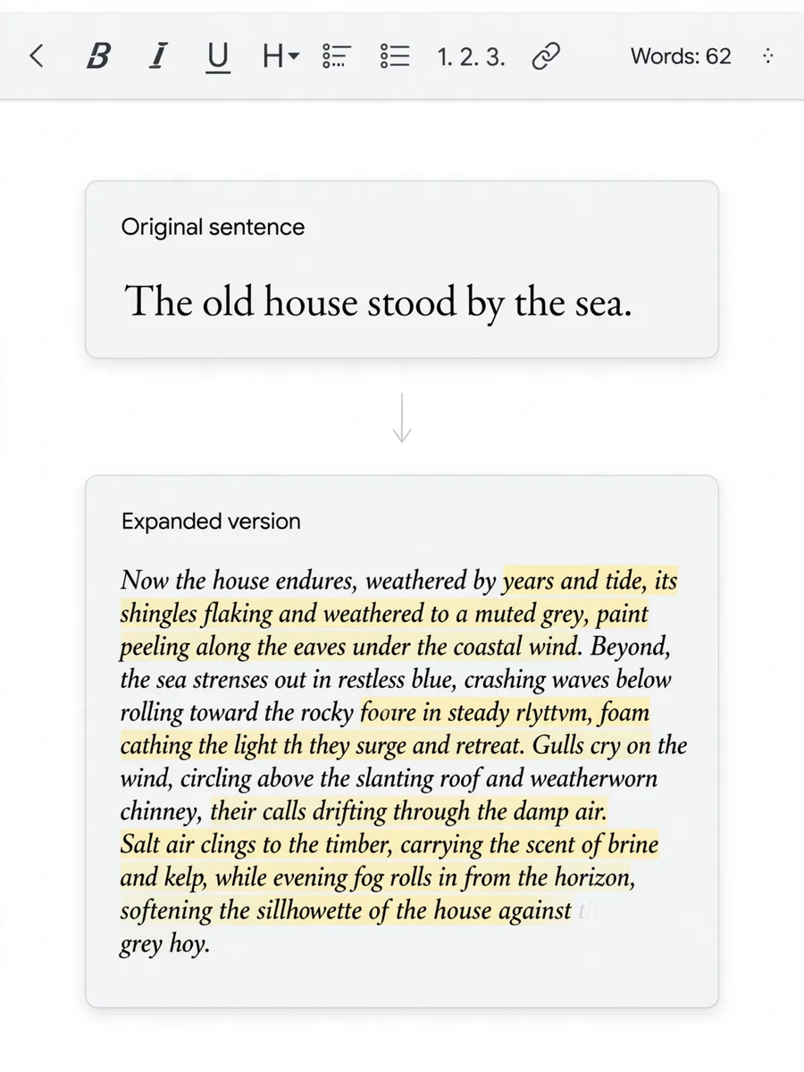 Act as a Sentence Expansion and Completion Assistant — ChatGPT Prompt
