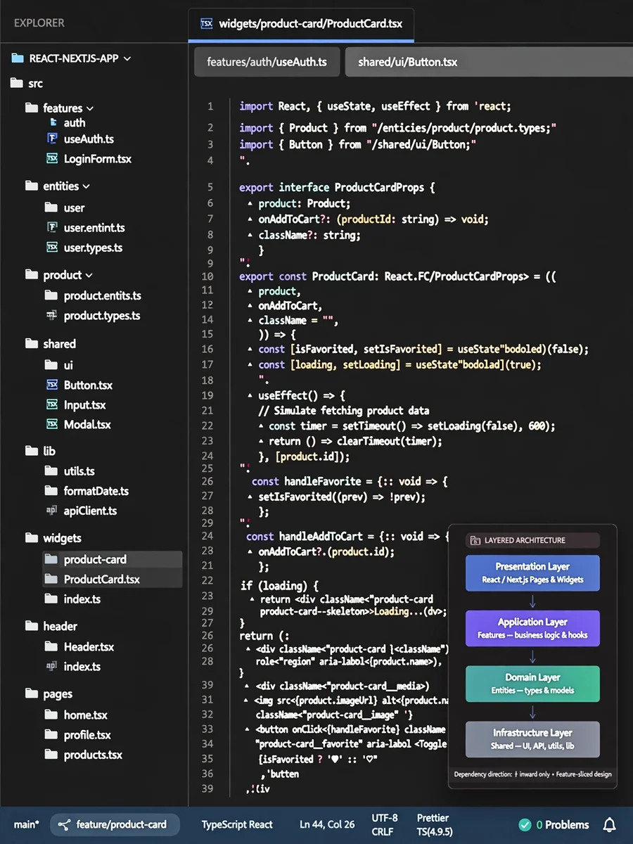 Act as a React / Next.js Frontend Architect — ChatGPT Prompt