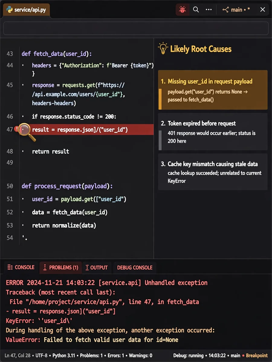 Act as a Debugging Detective — ChatGPT Prompt