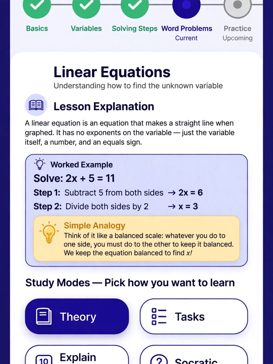 Adaptive AI Tutor — Personalized Learning Track with 6 Study Modes — ChatGPT Prompt