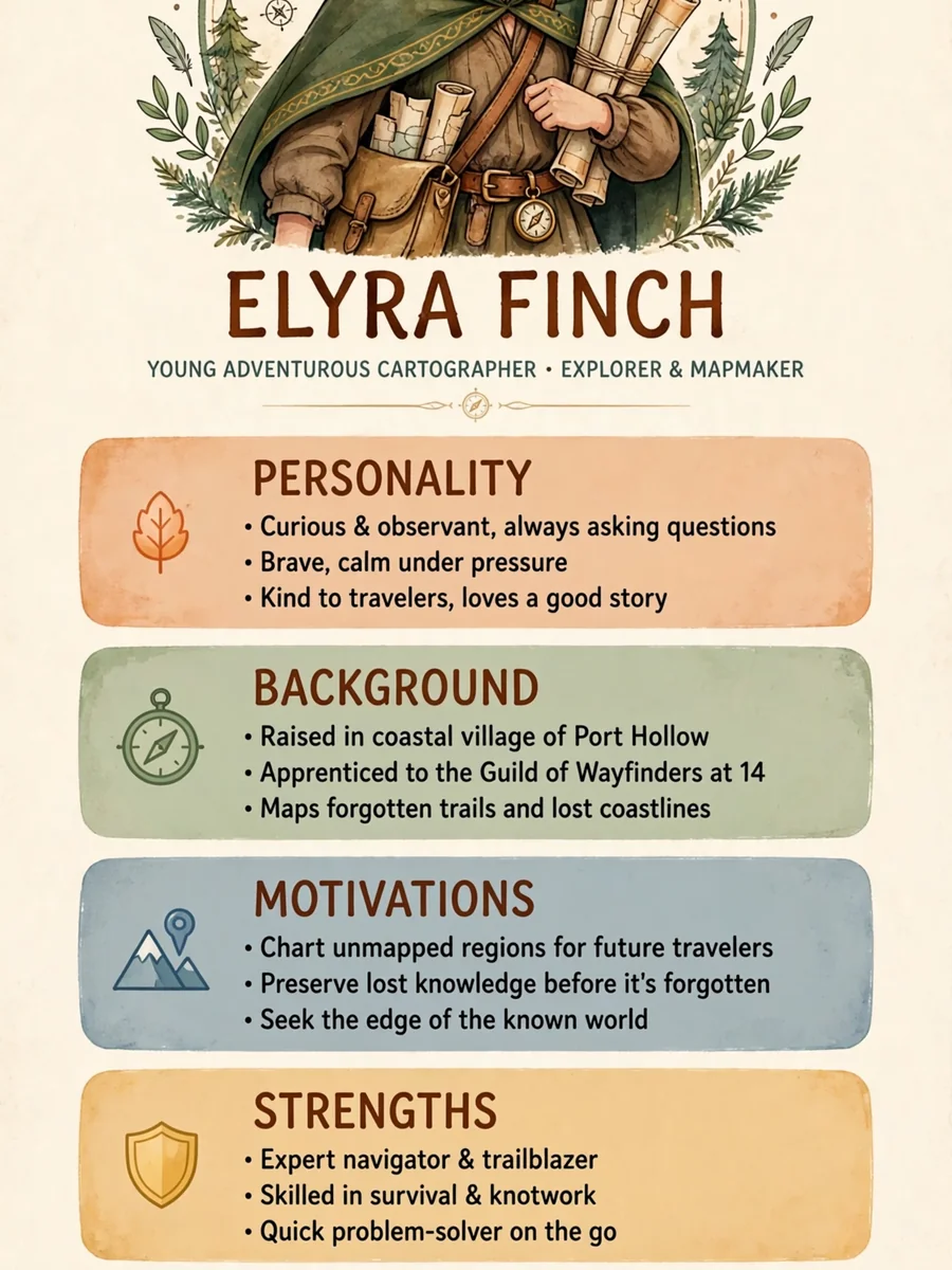 Act as a Character Infographic Questionnaire — ChatGPT Prompt