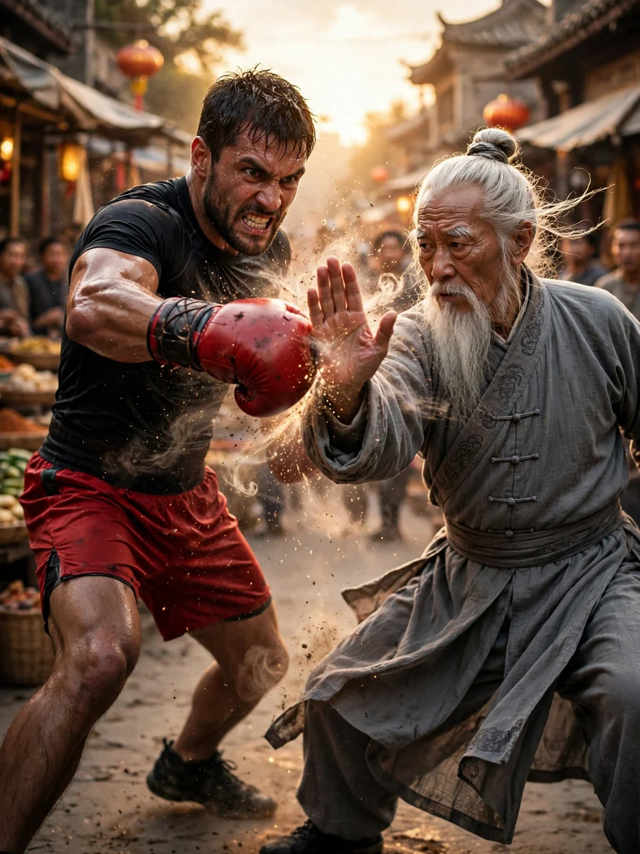 Act as a Boxer vs Martial Artist Clash Scene — ChatGPT Prompt