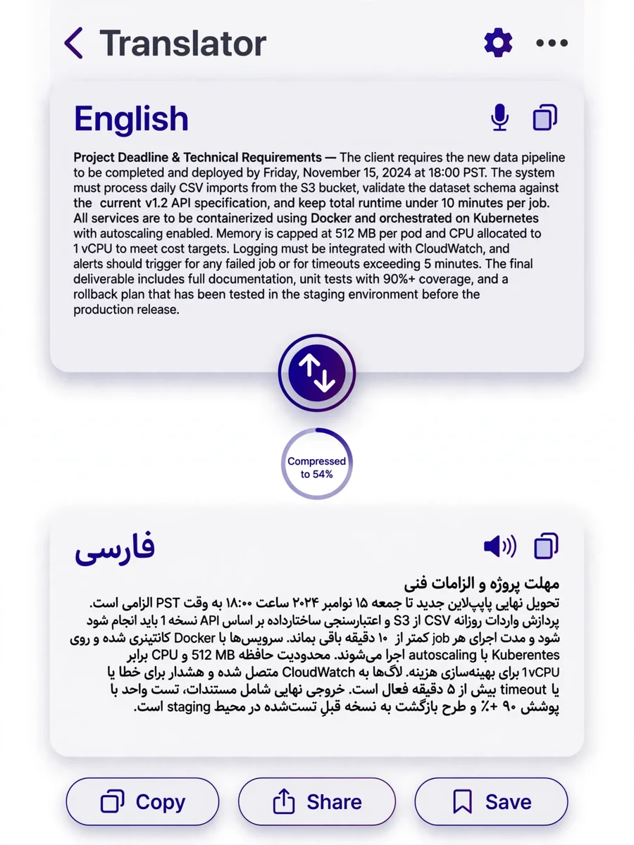 DiComPress: Dual-Language Semantic Compressor — ChatGPT Prompt