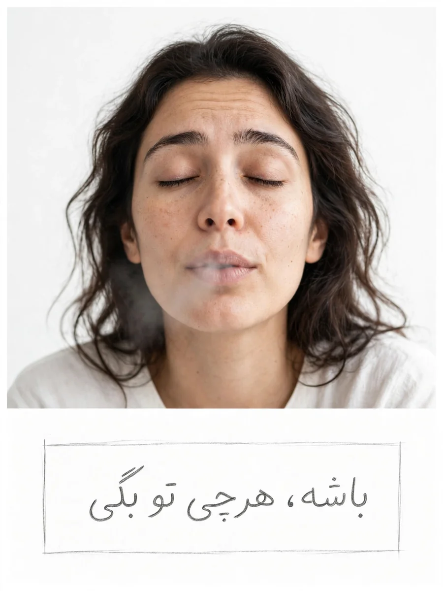 Minimal Studio Portrait — باشه، هرچی تو بگی — ChatGPT Prompt