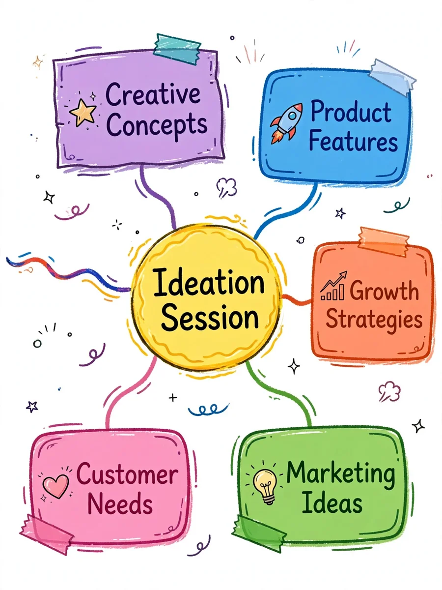 Create a Mind Map for an Ideation Session — ChatGPT Prompt