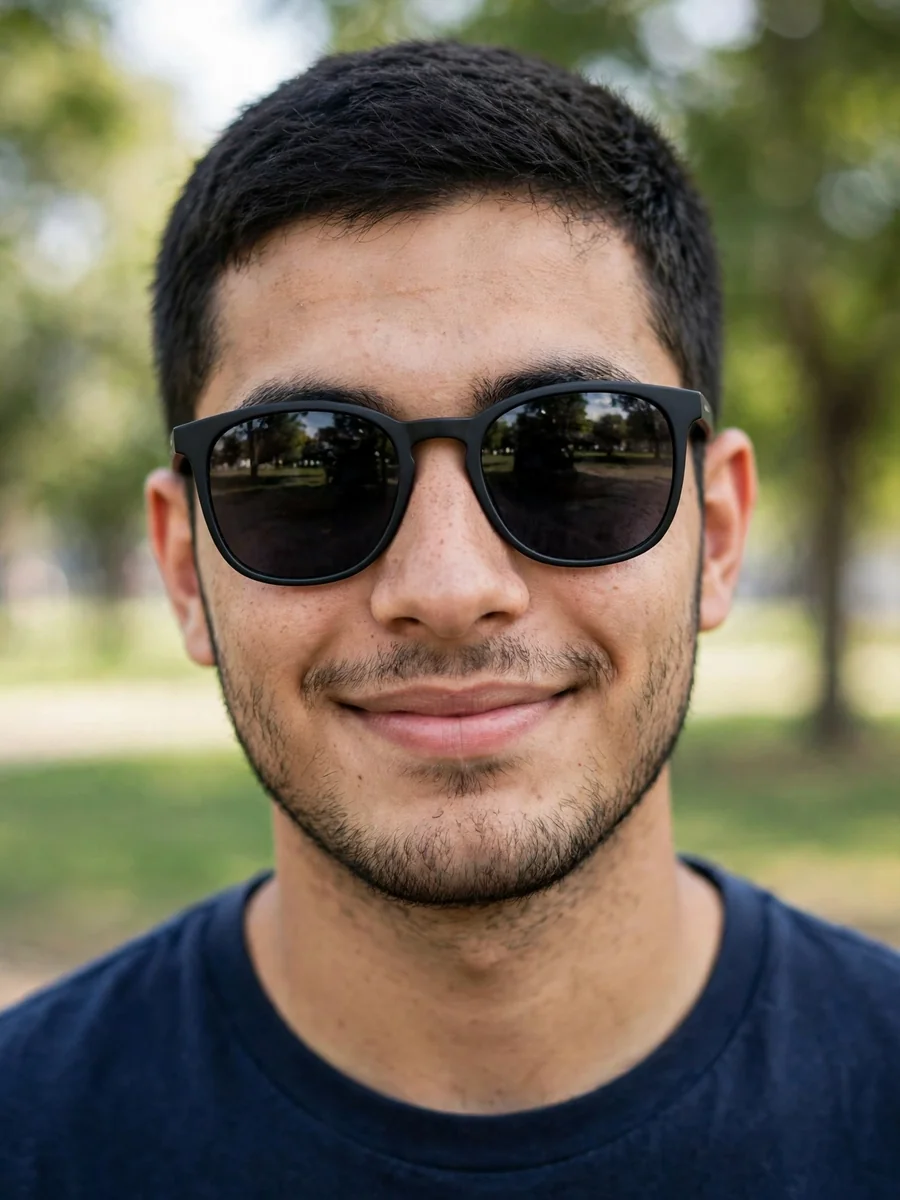 Add Black Glasses to My Photo — ChatGPT Prompt