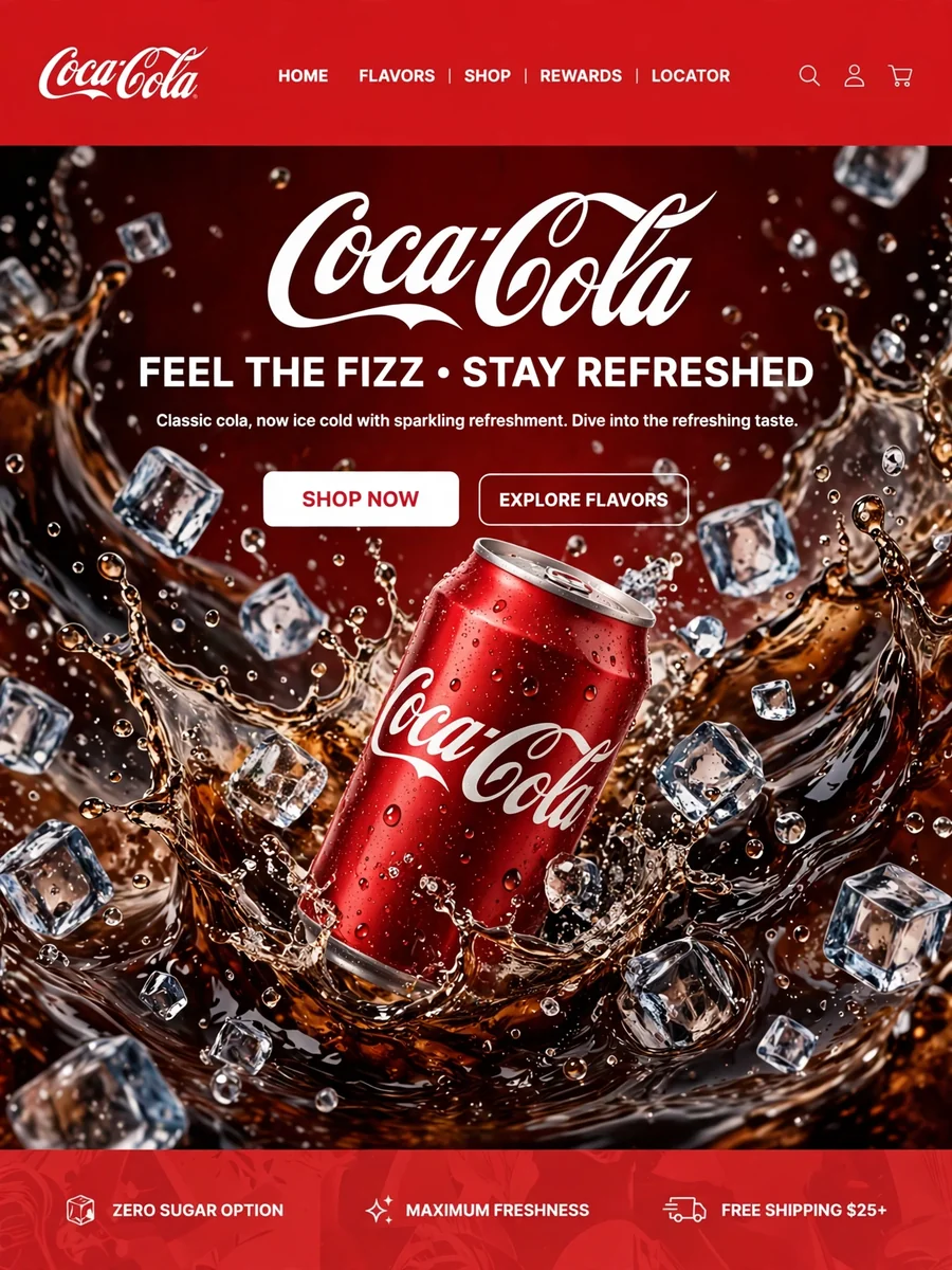 Act as a Cold Drink Can HTML5 Animation Website — ChatGPT Prompt