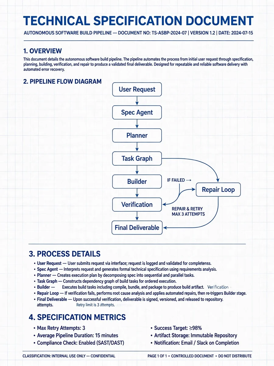 Act as an Autonomous App Builder Harness Specification — ChatGPT Prompt