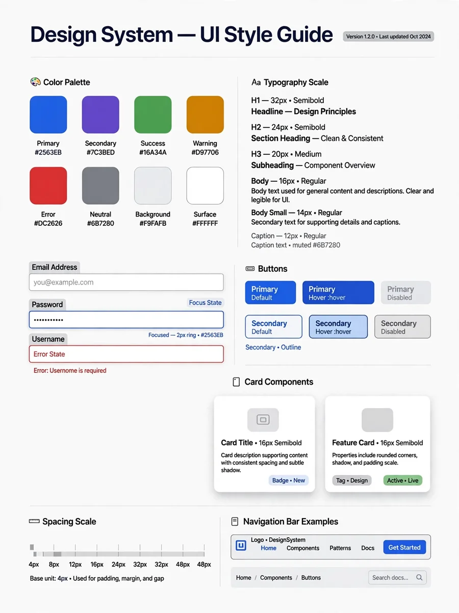 Act as a Website Design System Builder — ChatGPT Prompt