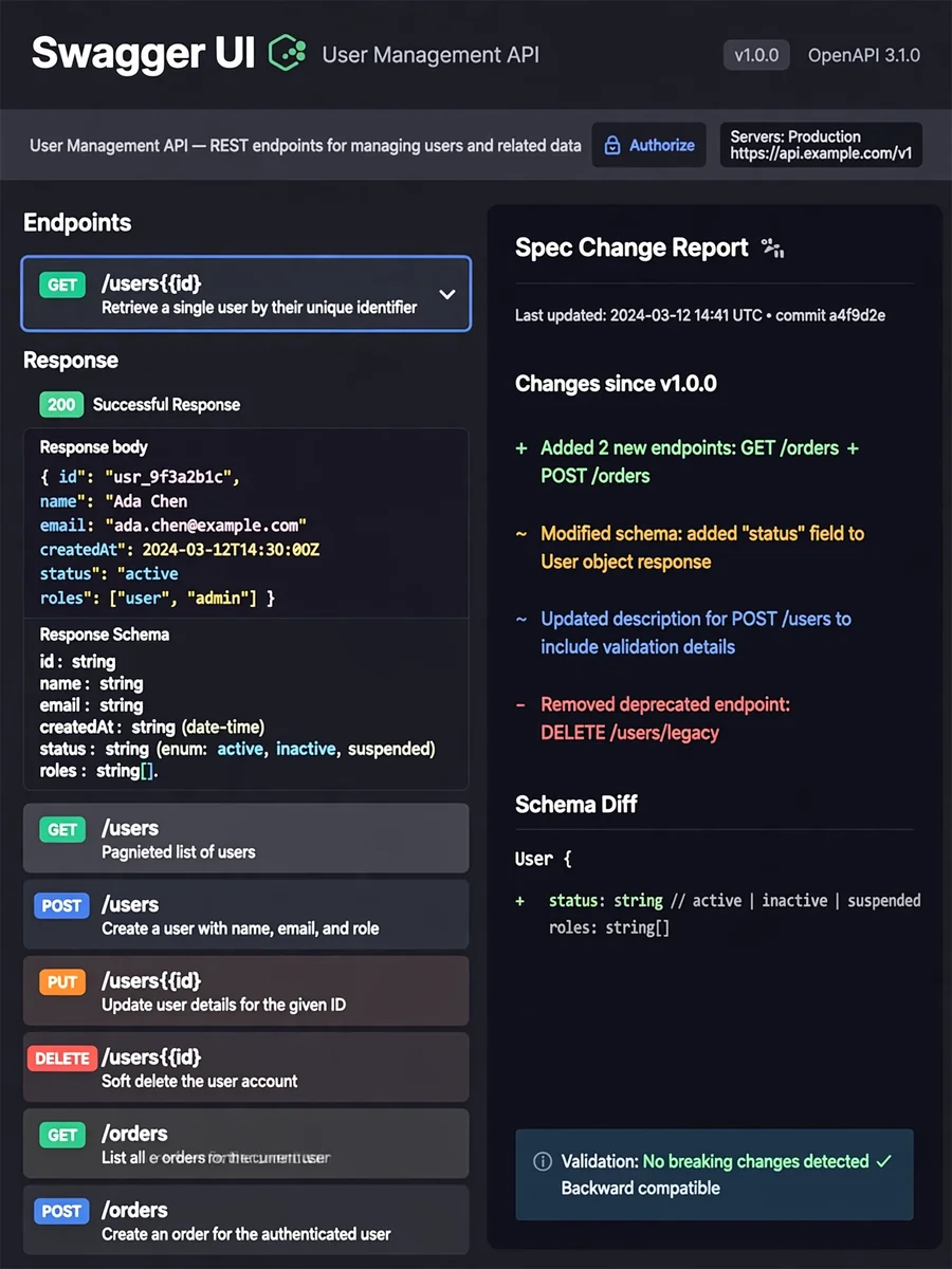 Act as a Swagger Api Synchronization — ChatGPT Prompt