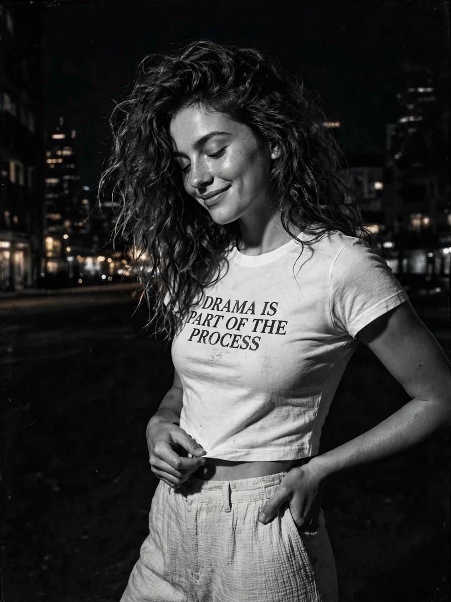 Act as a Cinematic B&W Night Candid Portrait — ChatGPT Prompt