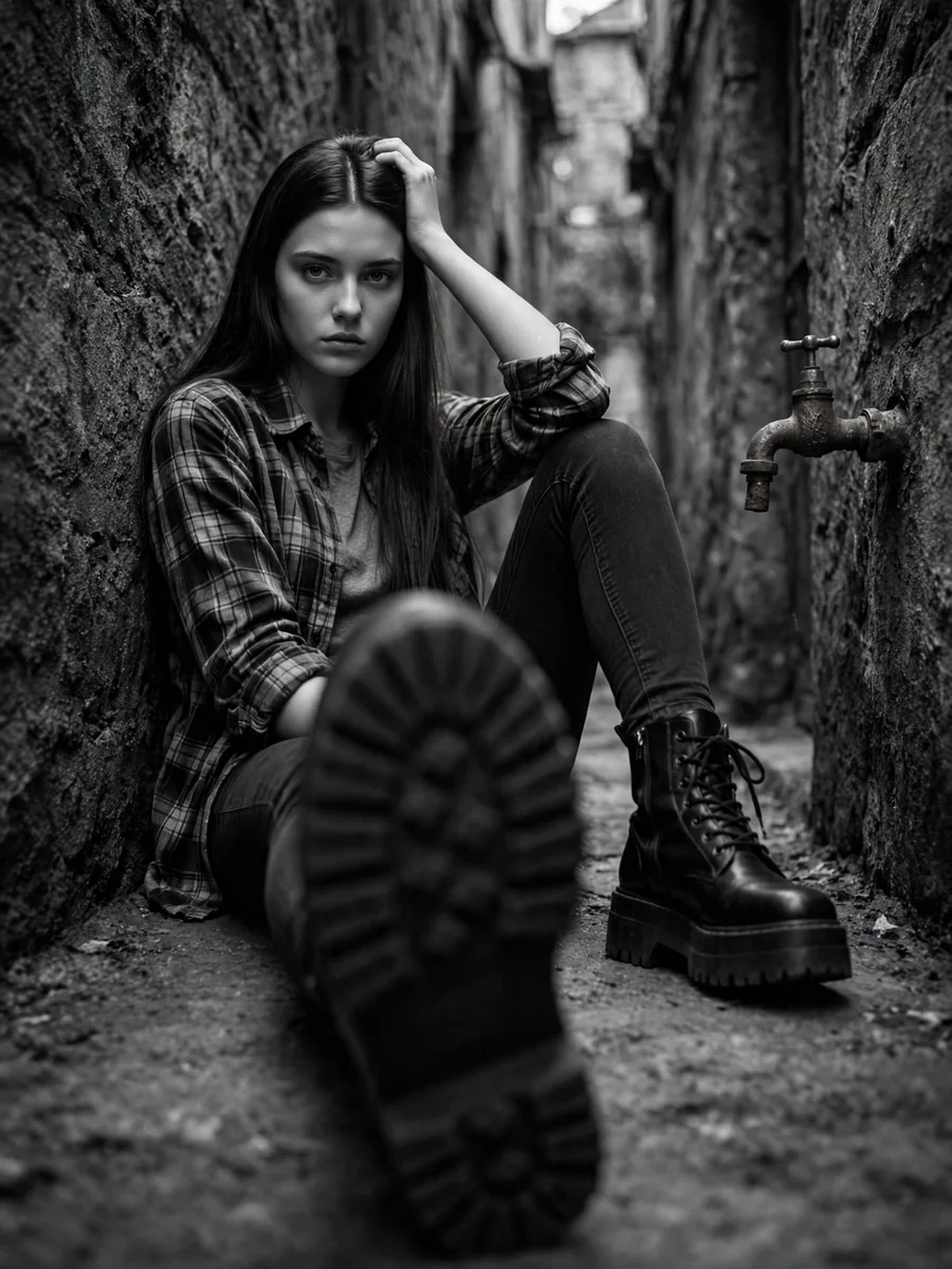 Act as an Alternative Grunge Alley Portrait — ChatGPT Prompt