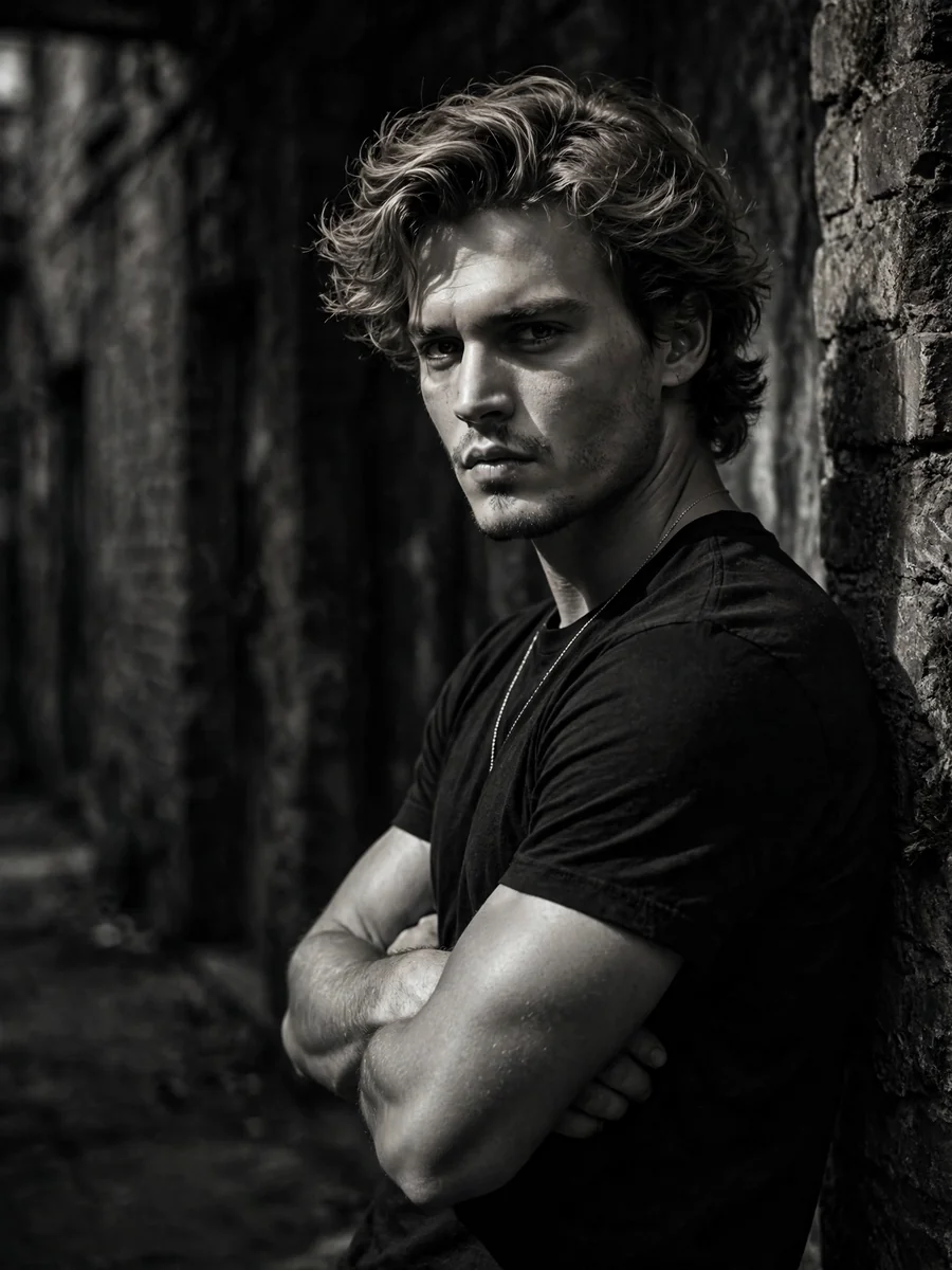Act as a Moody Chiaroscuro Urban Portrait — ChatGPT Prompt