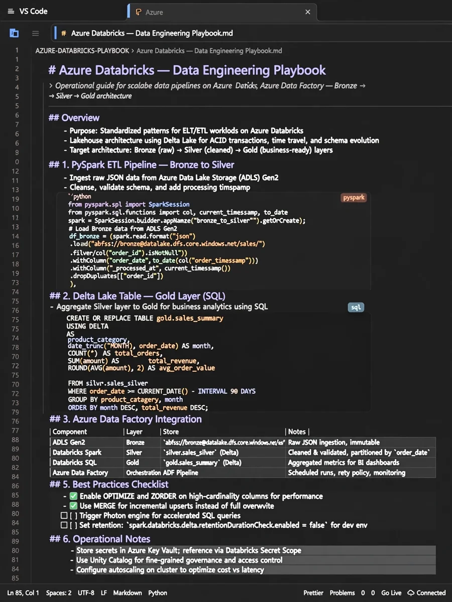 Act as a Databricks — ChatGPT Prompt
