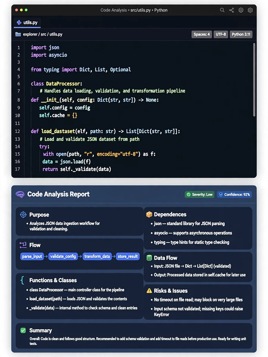 Analyze any code file — ChatGPT Prompt