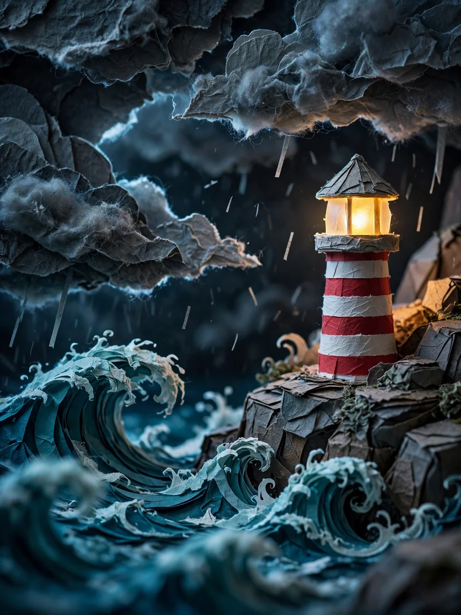 Act as a Paper-Craft Lighthouse in a Storm — ChatGPT Prompt