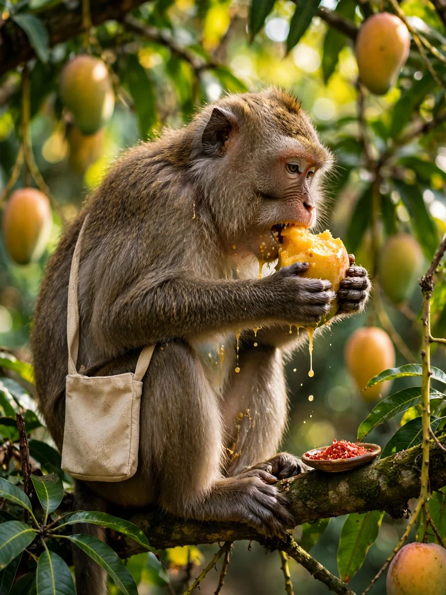 Act as a Realistic Monkey Fruit Mukbang — ChatGPT Prompt