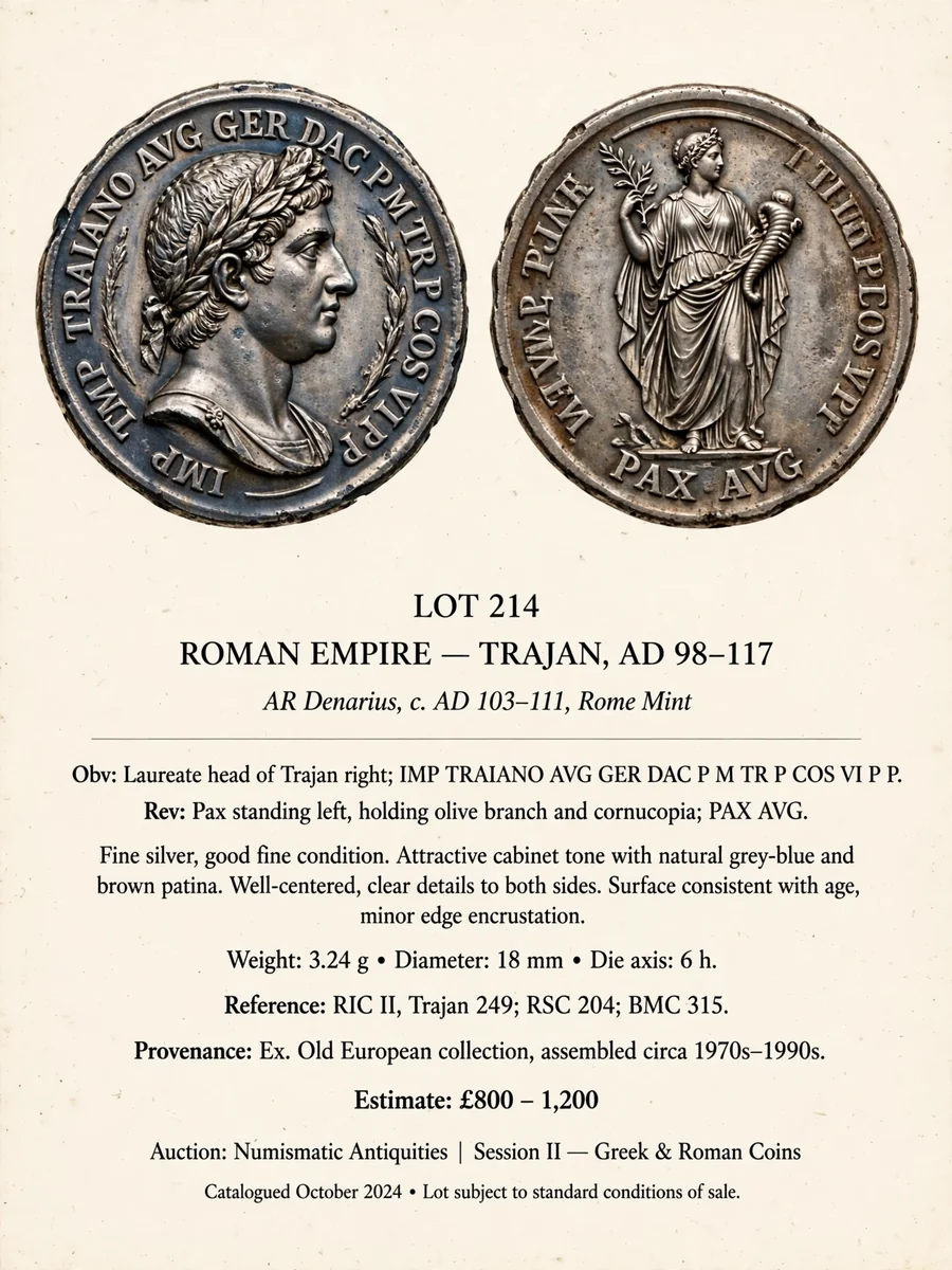 Ancient Roman Coin Identifier and Auction Listing Writer — ChatGPT Prompt