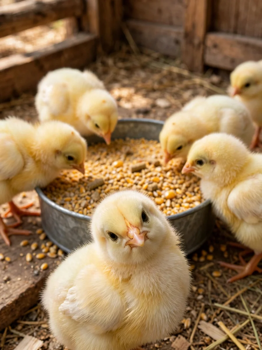 Baby Chicks at the Feeder 15-Second Video — ChatGPT Prompt