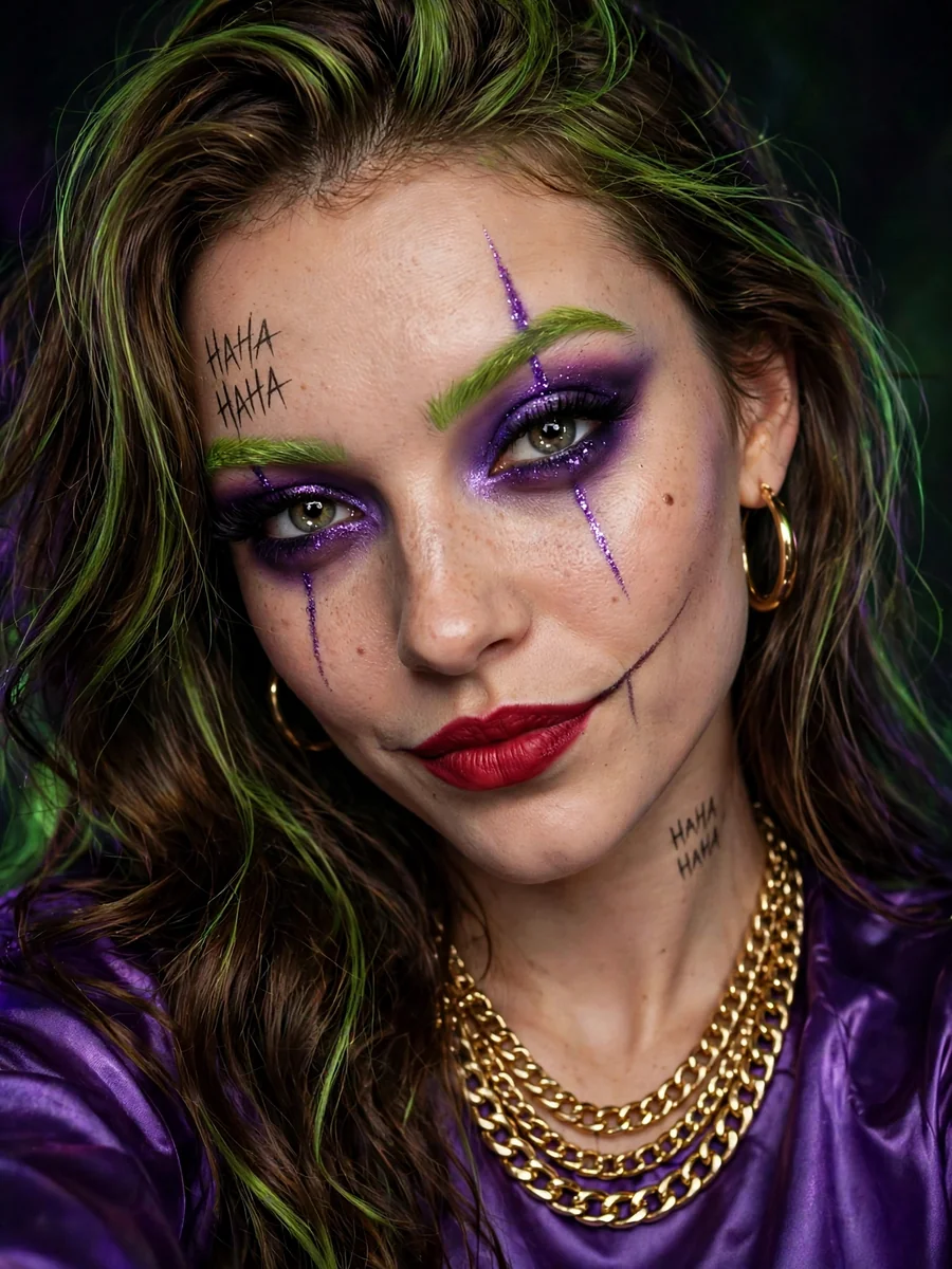 Act as a Mischievous Joker Glam Portrait — ChatGPT Prompt