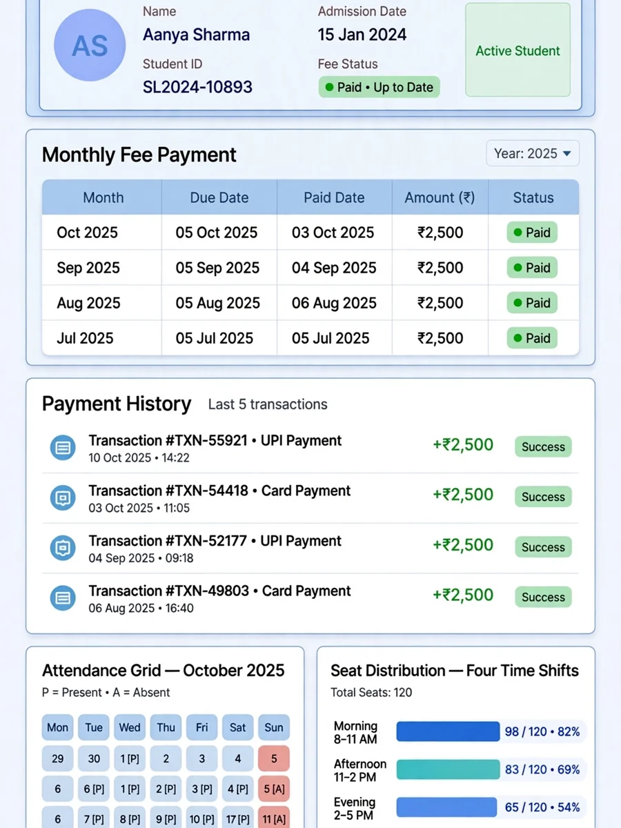 Online Library Admission and Fee Rules Manager — ChatGPT Prompt