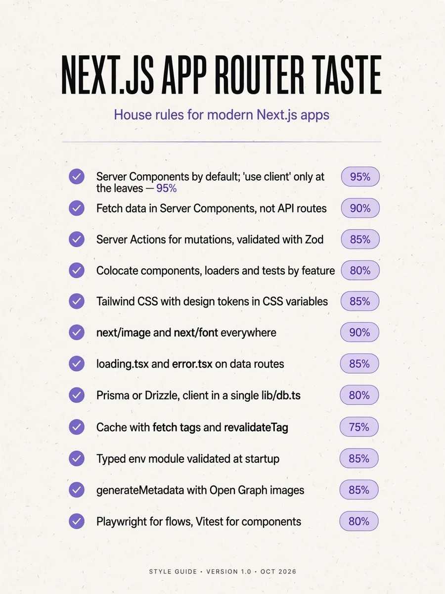 Act as a Next.js App Router taste — ChatGPT Prompt