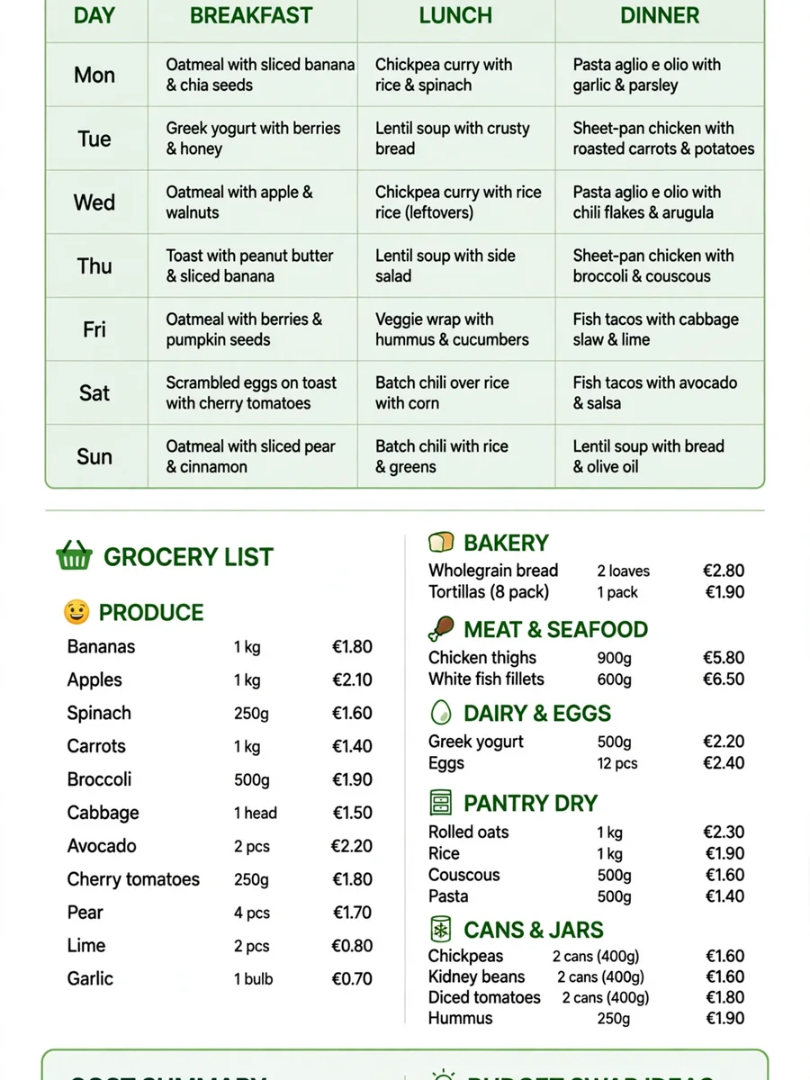 Act as a Grocery Meal Plan Cost Estimator — ChatGPT Prompt
