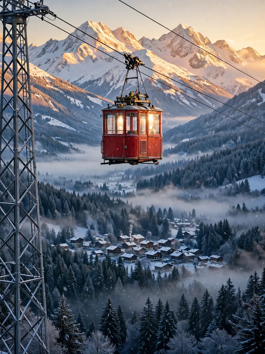 Alpine Cable Car Scene Concept Brief Builder — ChatGPT Prompt