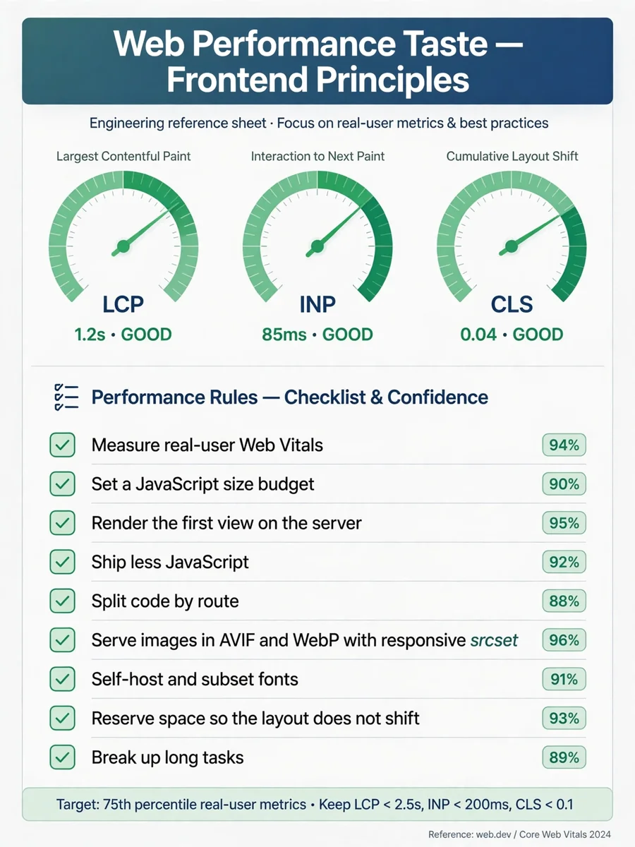Act as a Web Performance taste — ChatGPT Prompt