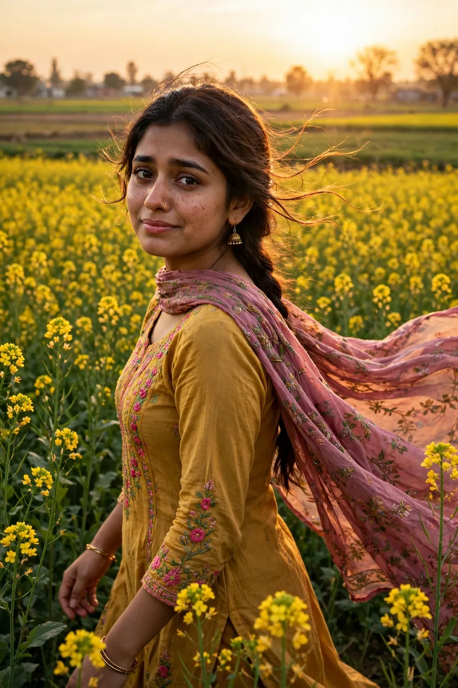 Saanu Ek Pal Mustard Field Video